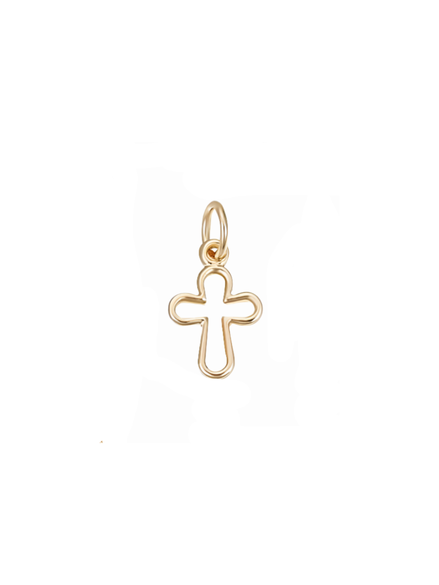 Gold Tiny Cross Charm