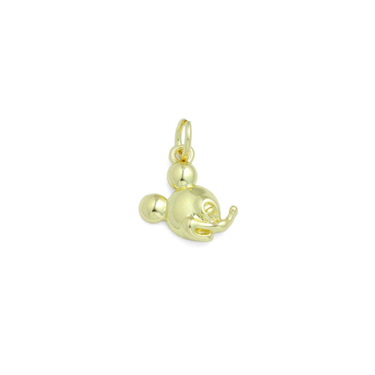 Gold Cute mouse  Charm Pendant, Sku#LD688