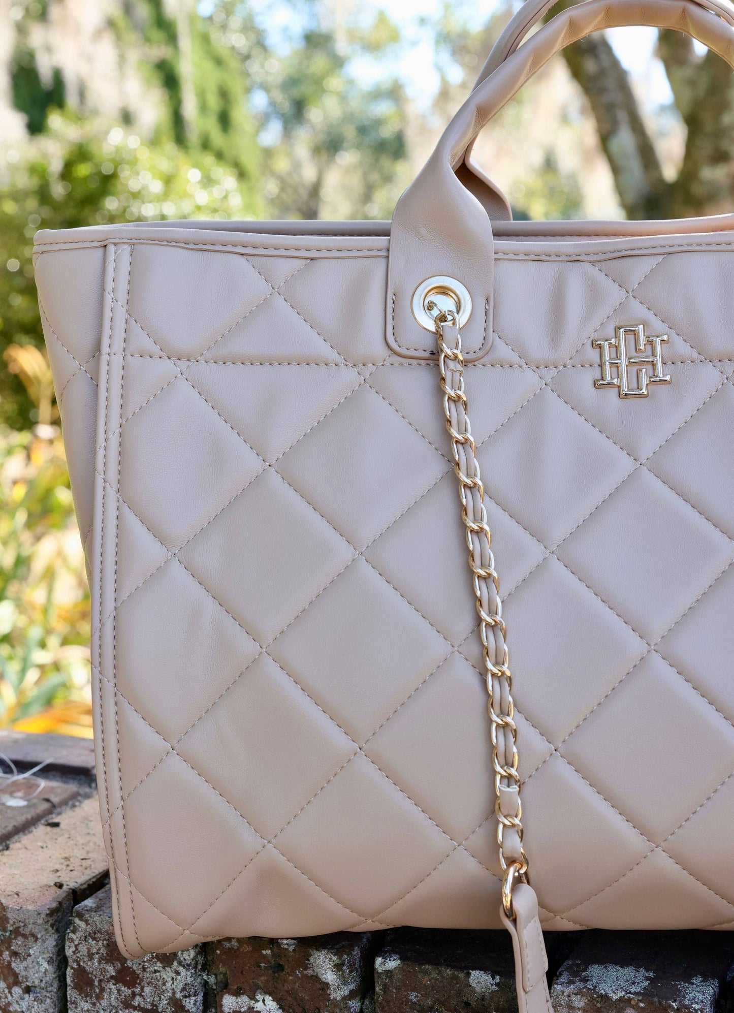 Melissa Tote Bag TAN QUILTED LD: Default