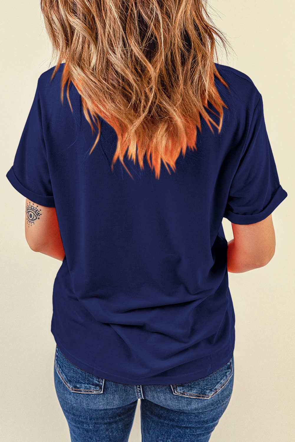 LDC Casual Plain Crew Neck Tee: Black / M