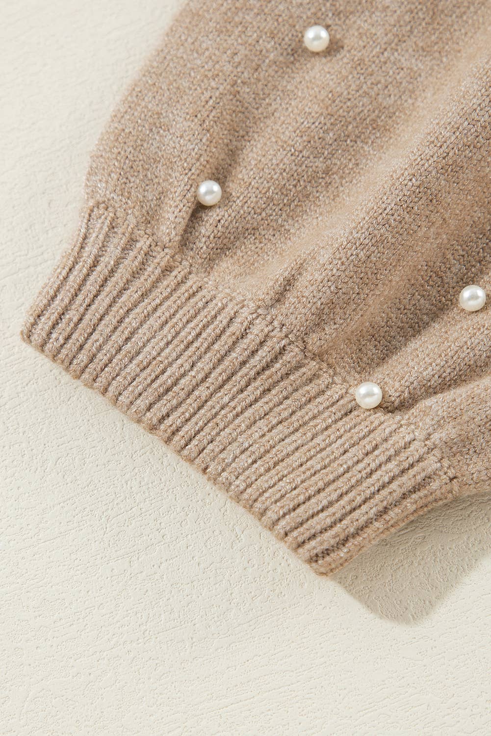 Pearl Drop Bubble Sleeve, Beige