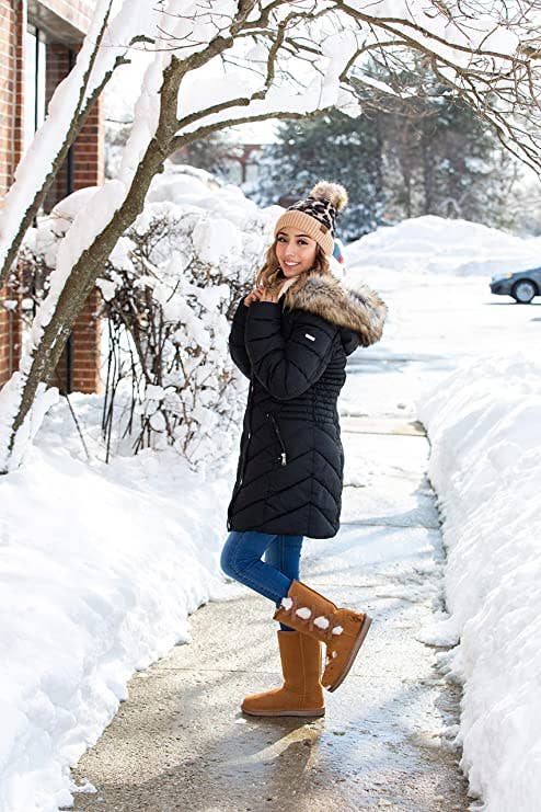 C.C Leopard Faux fur Beanie - Latte