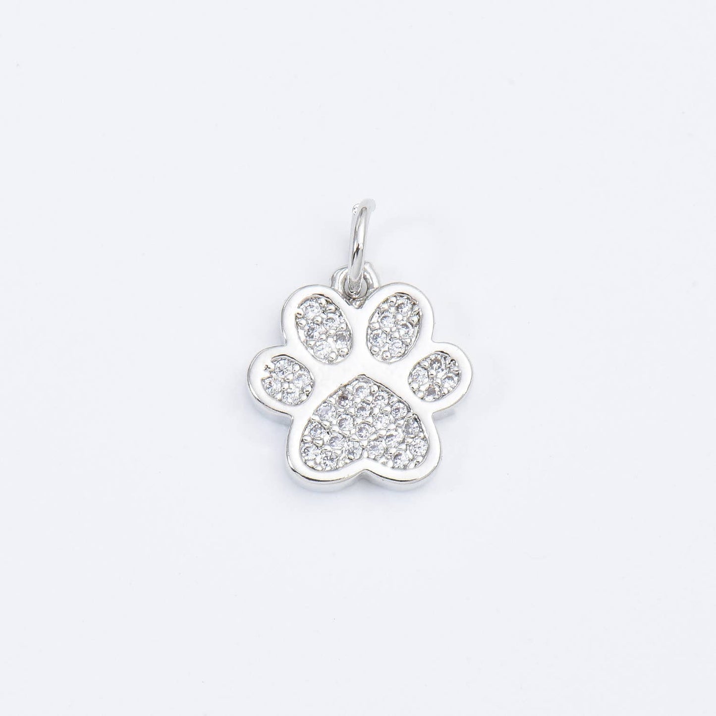 Gold Filled Paw Print Charm, Dog Cat Paw  Pendant CP1661: Gold