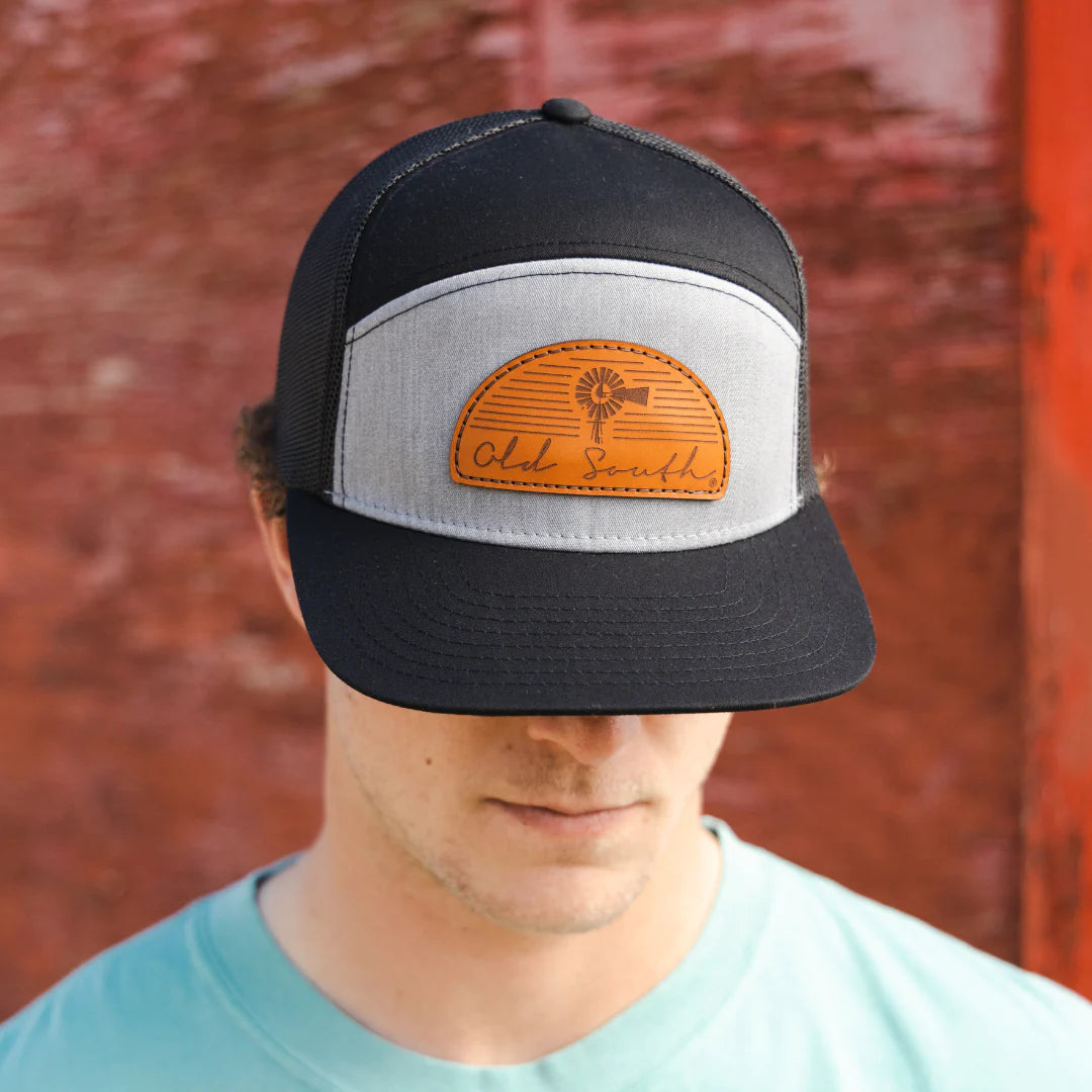 Old South Arch Leather Patch- Trucker Hat