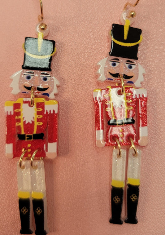 Toy soldier earrings