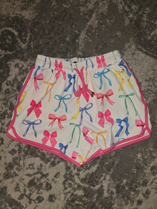 Midnight bow neon pastel everyday shorts